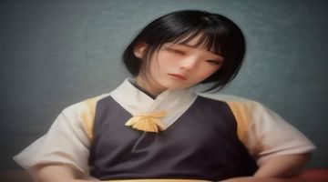 日系写真风格对比分析视频封面，两张不同时期作品截图并排，时间线标注清晰